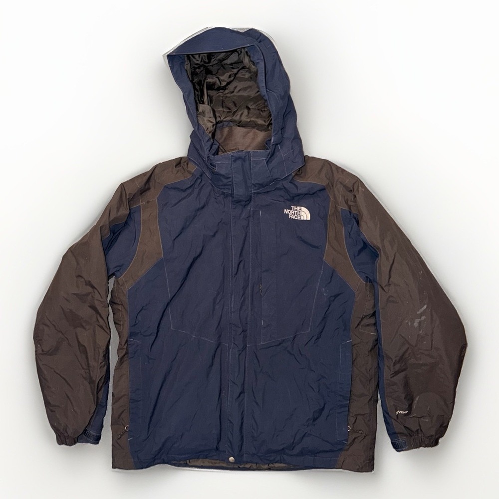 The North Face Hyvent Men's Jacket With Inside Pocket Navy Blue/Gray XL Gorpcore